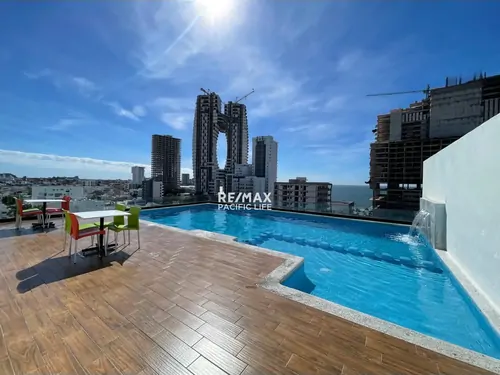 Condominio amueblado en renta en Torre Makeva, Mazatlán